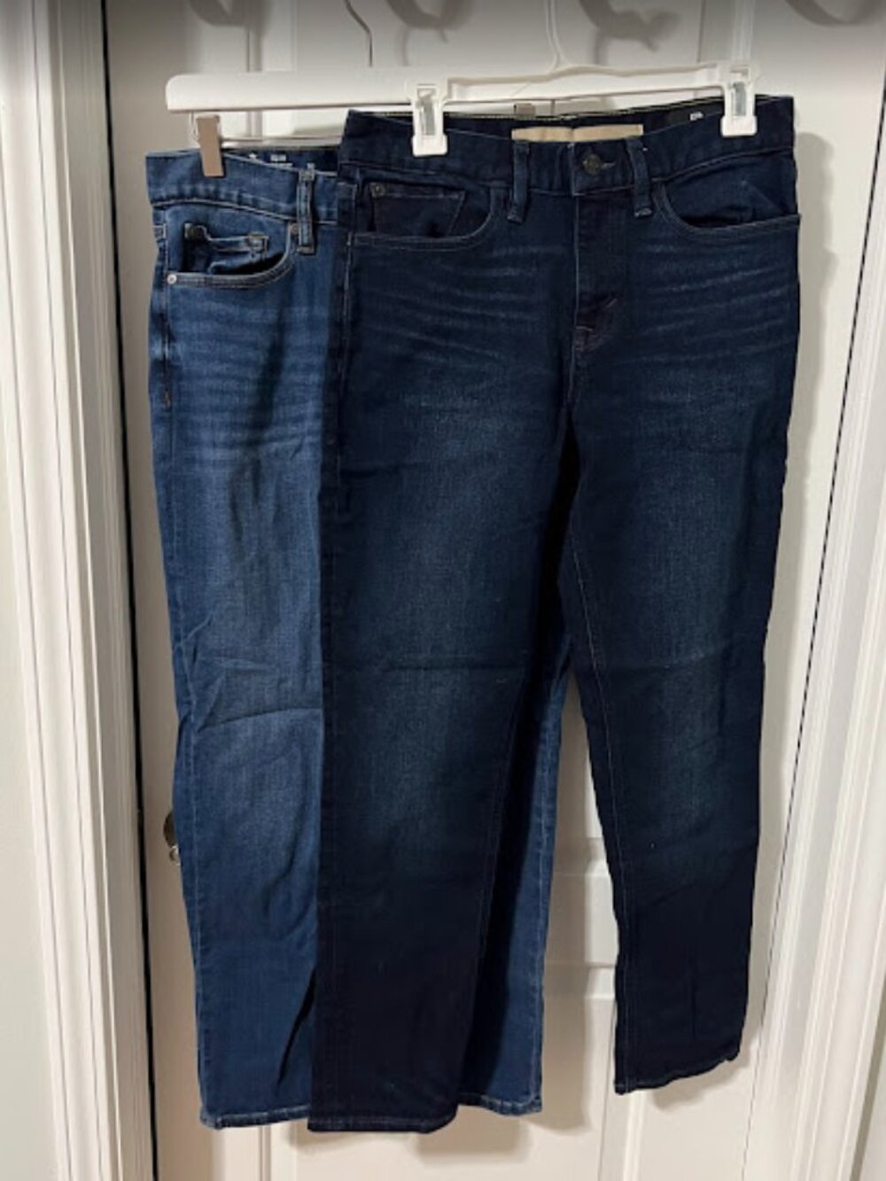 BUNDLE OF 2 Banana Republic Slim Waist Jeans, Dark & Medium Wash - Size 30 x 30